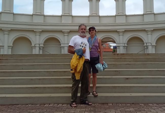 Casal italiano visita nossa cidade